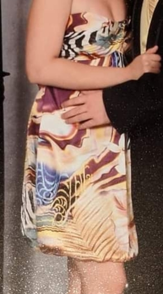 🔥Vintage Multi print Mini Dress Sz 8 -running small fit size 6 - Picture 9 of 9